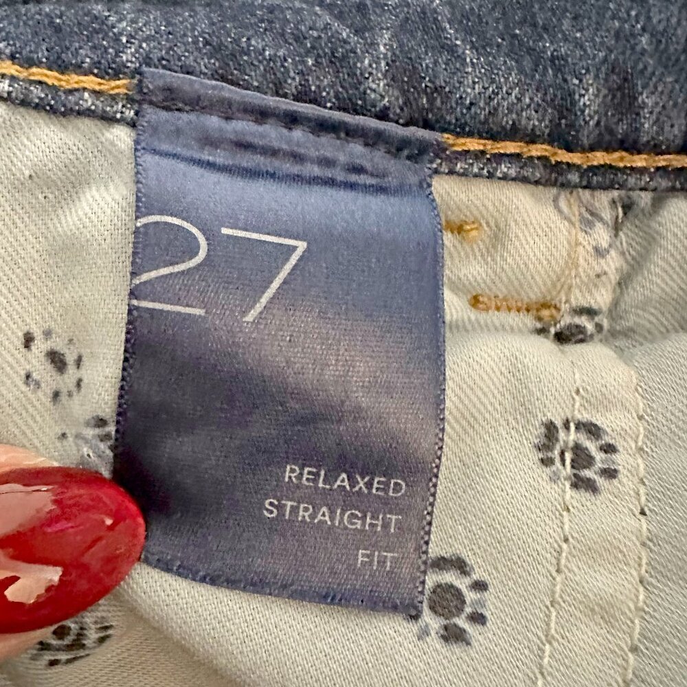 Anthro l Pilcro Relaxed Straight Jeans - Picture 8 of 12
